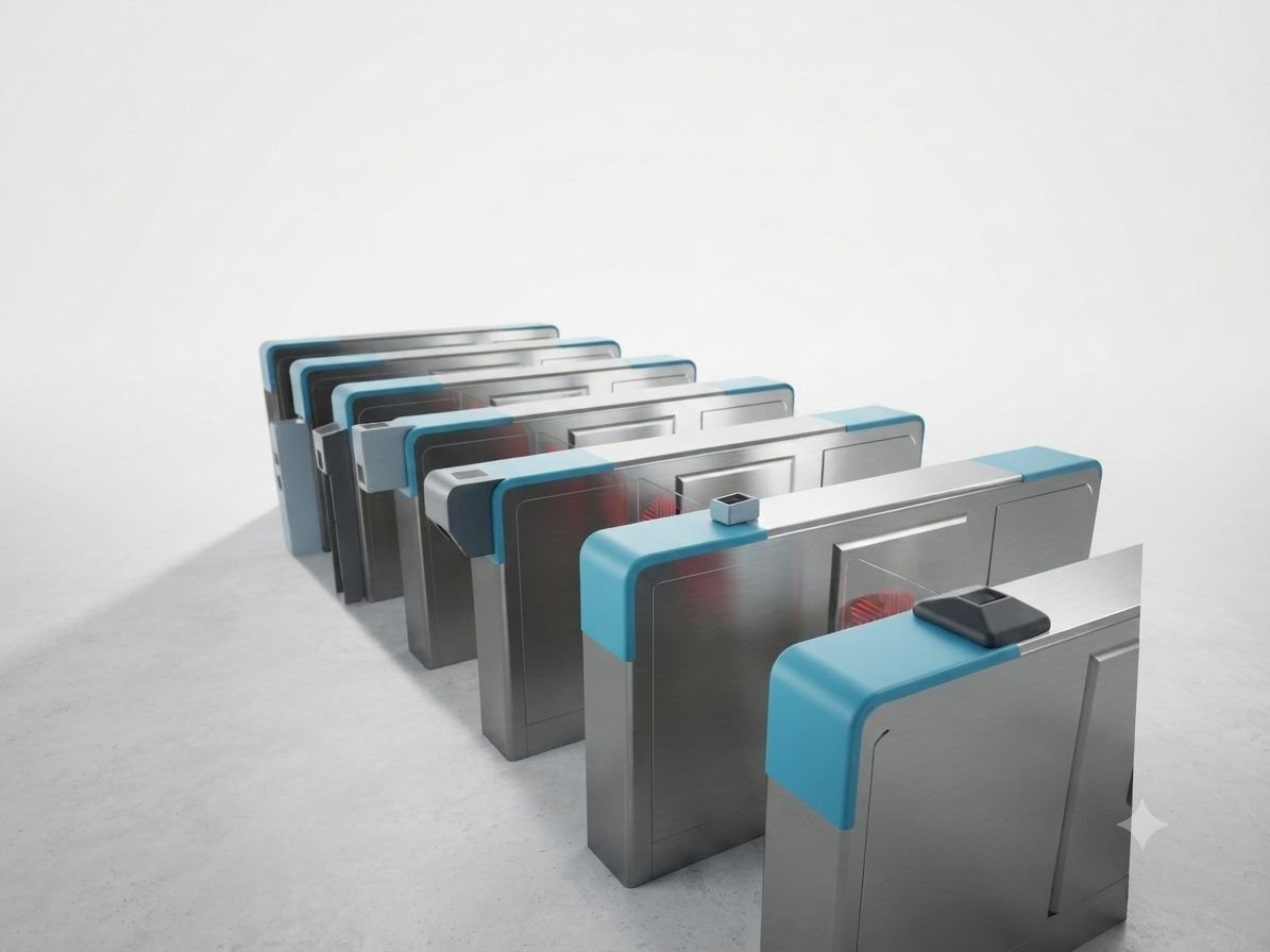 Render of the gate array from the front